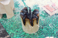 Как сделать финскую свечу из бревна